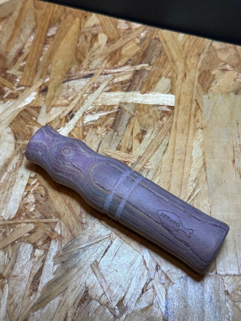 スタビライズドウッド　ハンドメイドグリップ　ブライトリバー アイスポッド