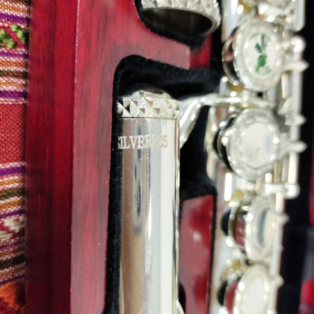 OTOLIER 頭部管銀製 彫刻入りフルート 高級木製ケース