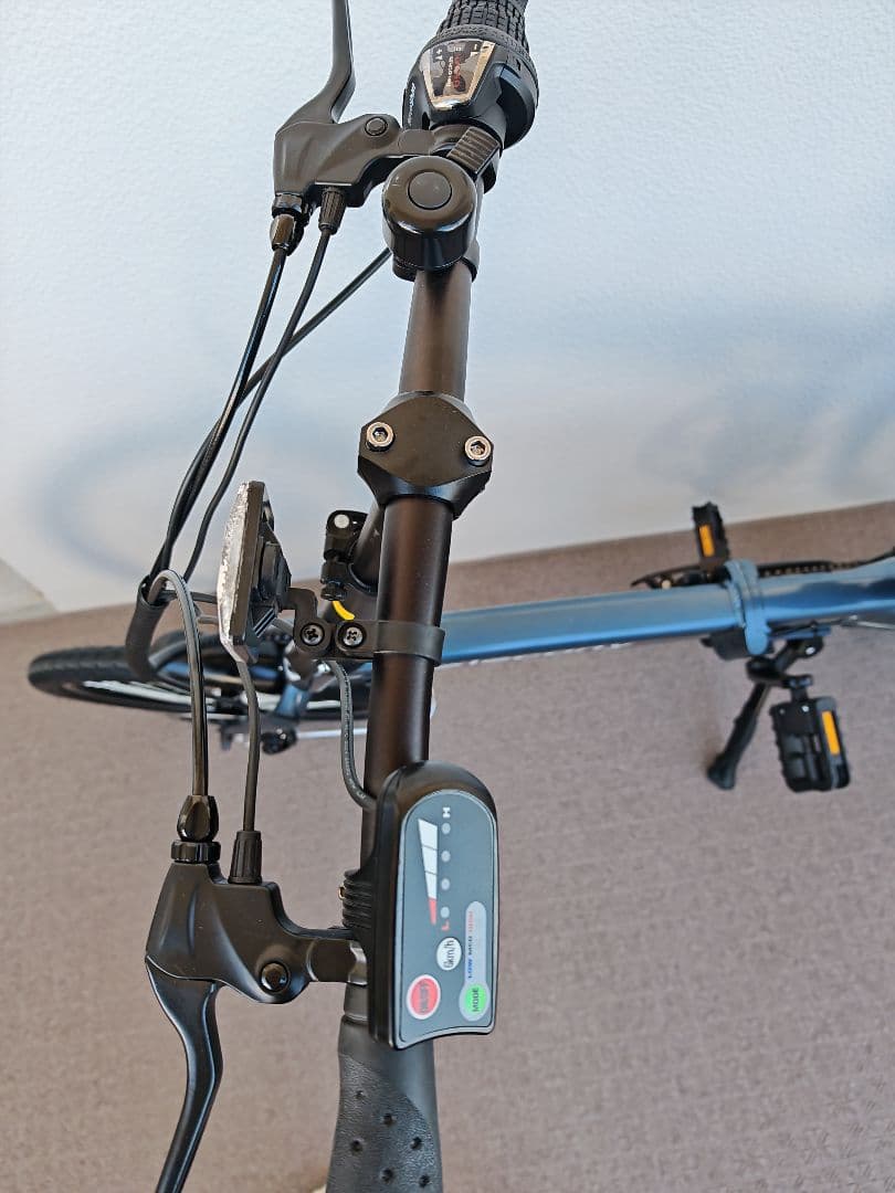 elecony 電動アシスト折りたたみ自転車 ダークブルー