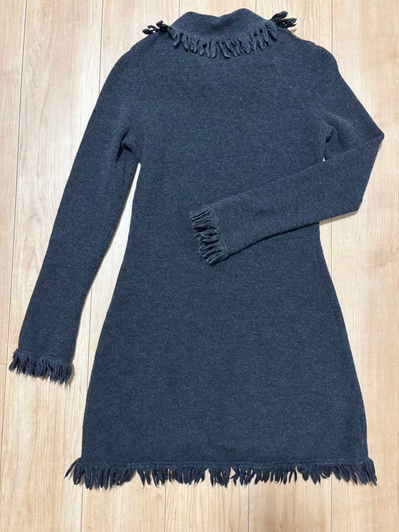 Fendi ヴィンテージ　フリンジ　ミニワンピース