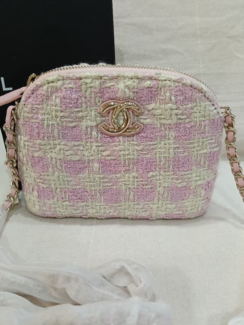 CHANELシャネル ショルダーバッグ チェーンバック　ノベルティ　ピンク