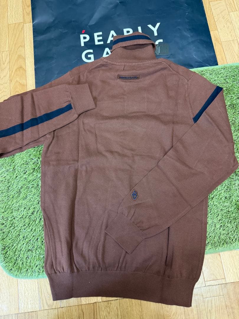 新品正規品【PG/4】パーリーゲイツ ハイネック長袖ニットカットソーモックネック