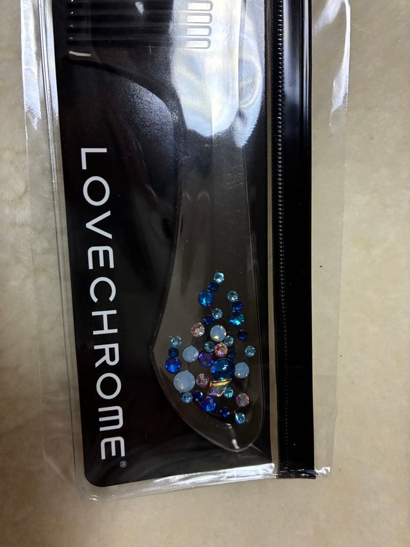 ラブクロム　プレシオサ　ハワイ　テツキ　コーム　スワロフスキー　ブルー　新品