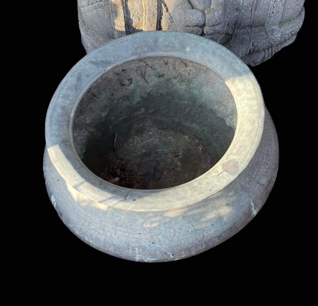 ☆青銅☆火鉢 ☆鉢カバー☆アンティーク雑貨☆インテリア☆アジアン雑貨