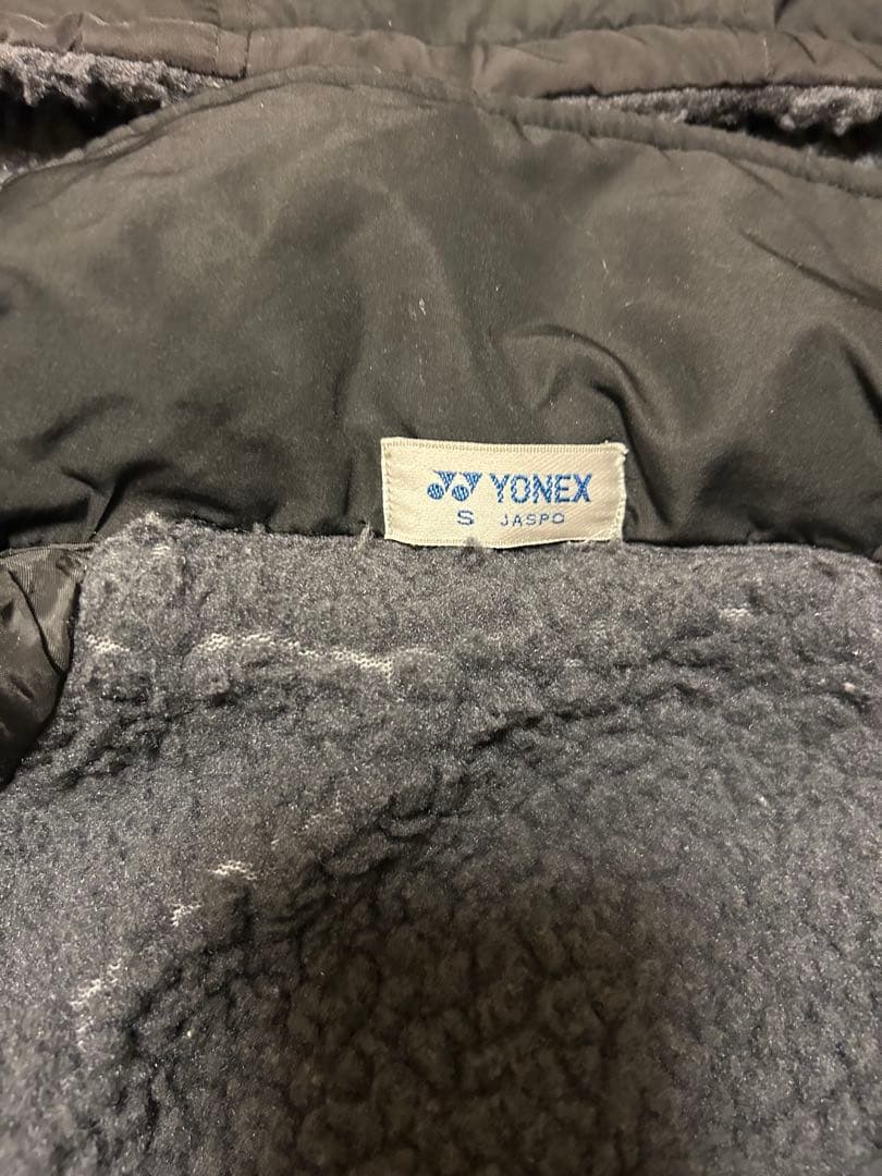 ヨネックス フード付きベンチコートブラック