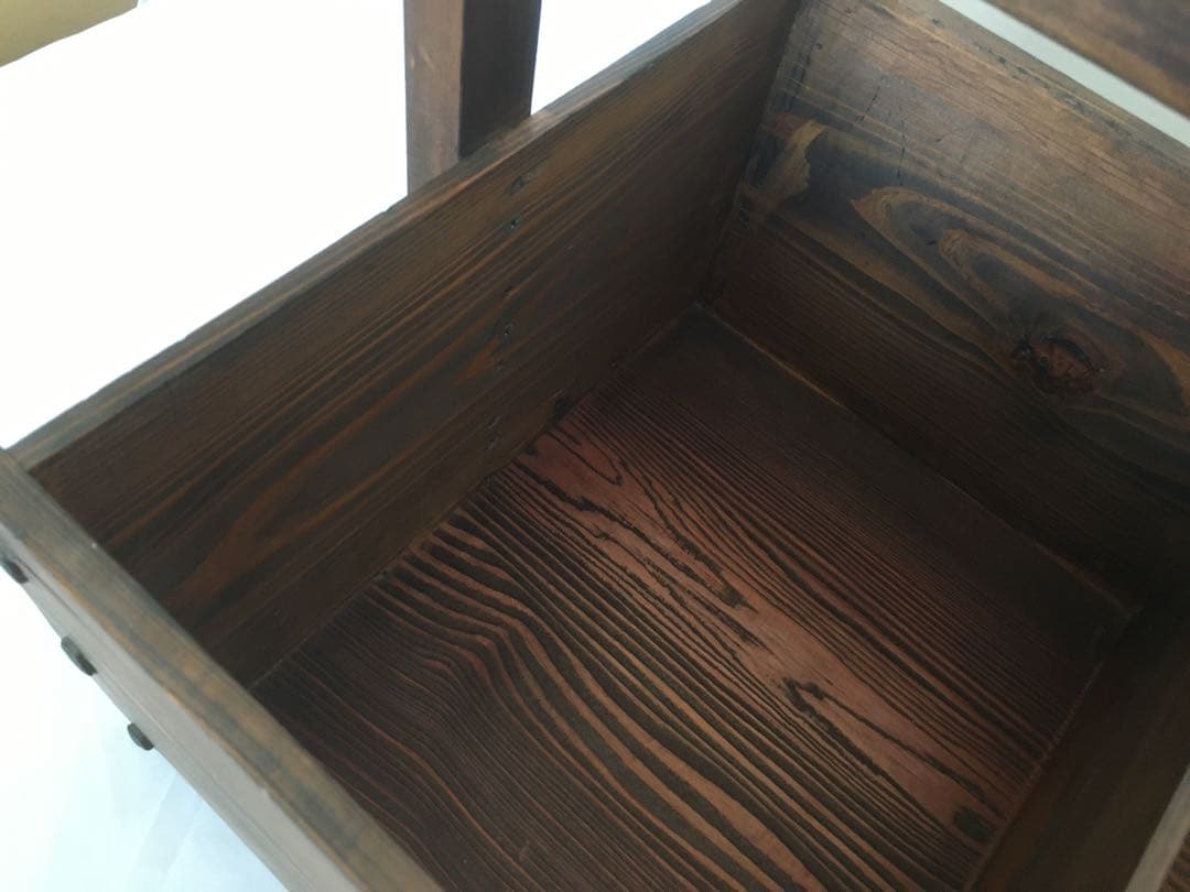 木製 手提げ 道具入れ 昭和レトロ