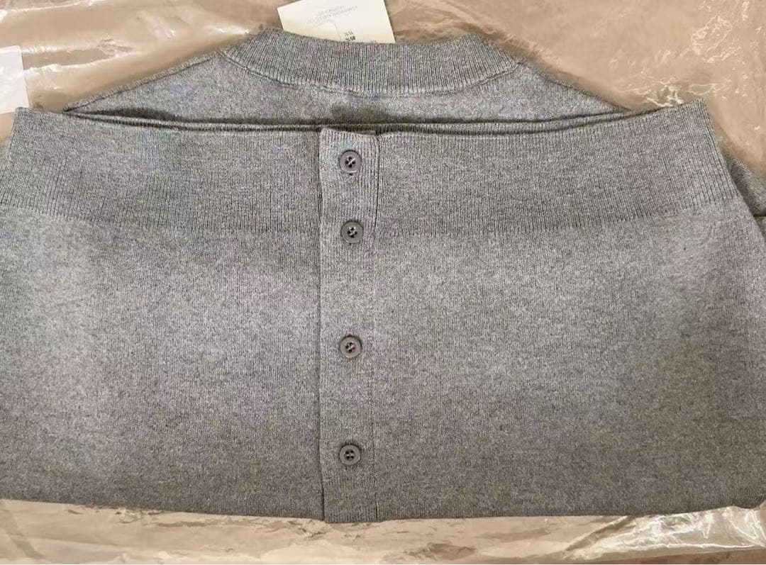 【未使用品】CABaN コットンカシミヤ クルーネックカーディガン S9号