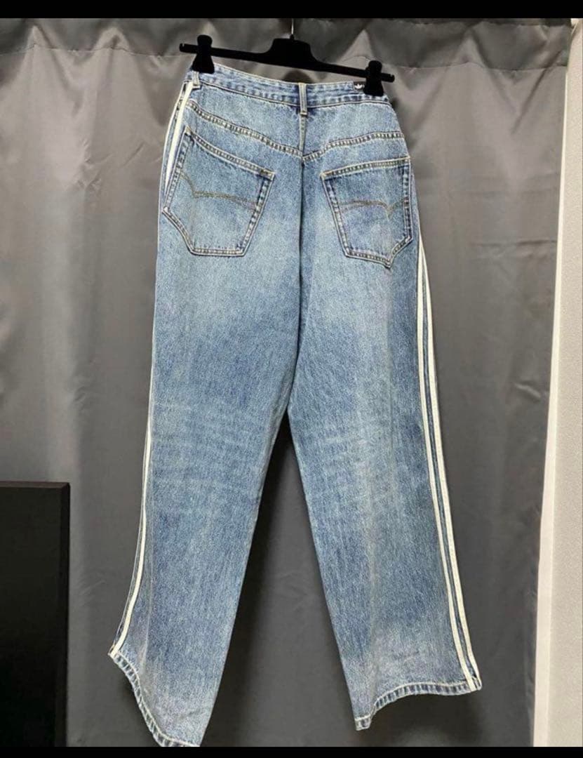 BALENCIAGA adidas ワイド バギー デニム パンツ ジ