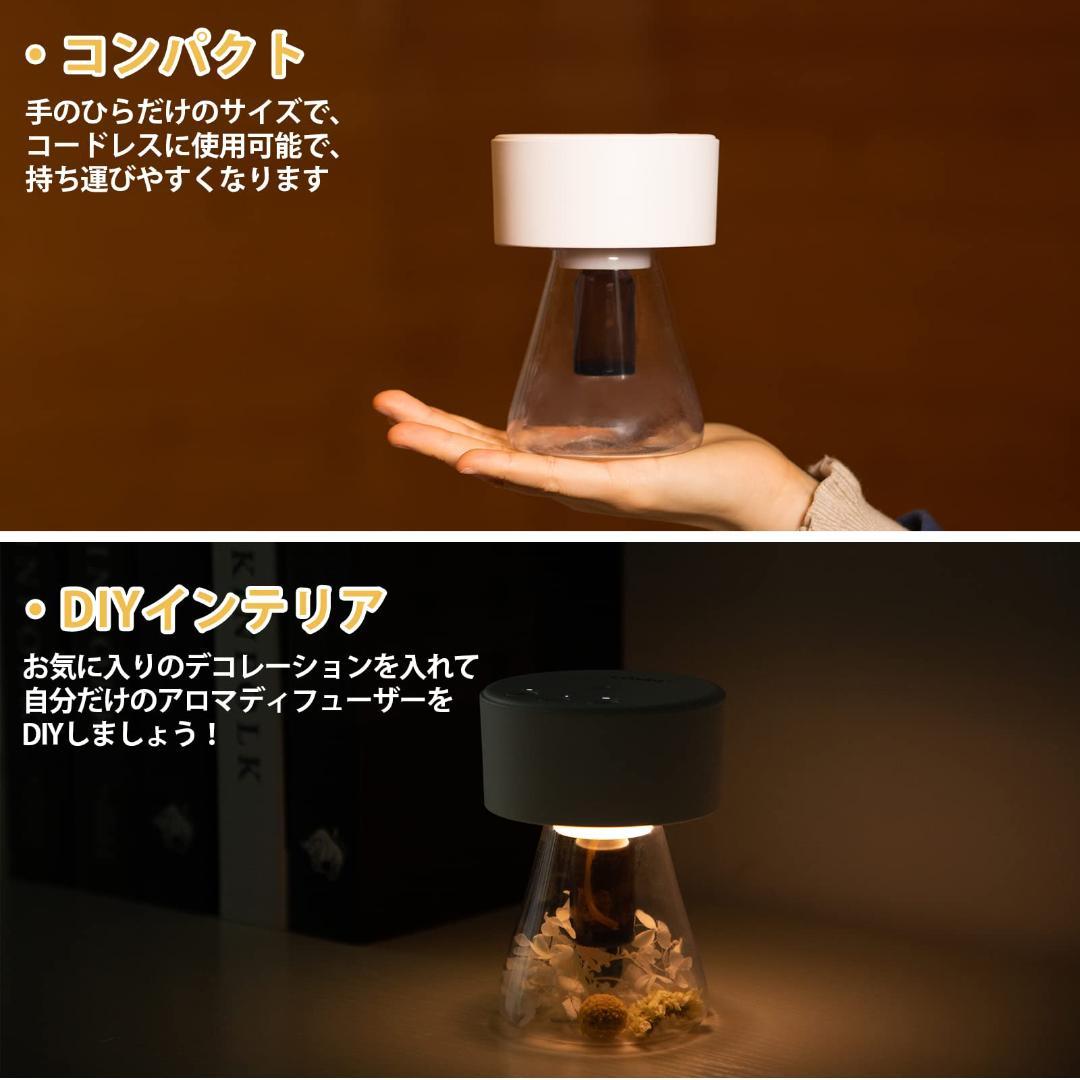 ☆自分好みにDIY　アロマディフューザー ミスト　精油　白