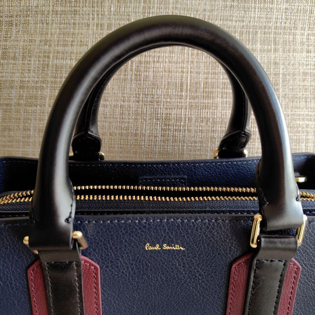 【新品未使用品】Paul Smith 2wayハンドバッグ ネイビー