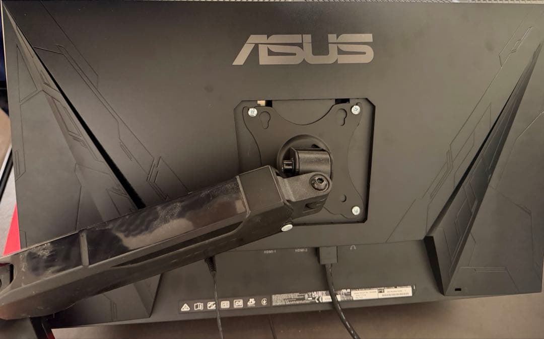 ASUSモニター　VG259qrモニターアームつき