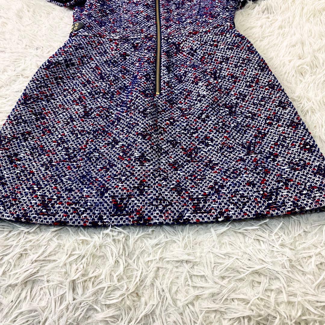 ルイヴィトン　ツイードワンピース　牛革ベルト　門りょう　ひめか着用