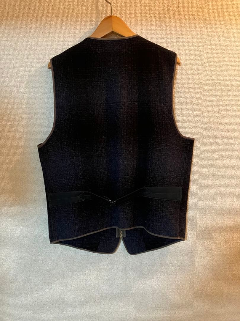 美品ダブルアールエル　woolオンブレチェックベスト　RRL テンダーロイン