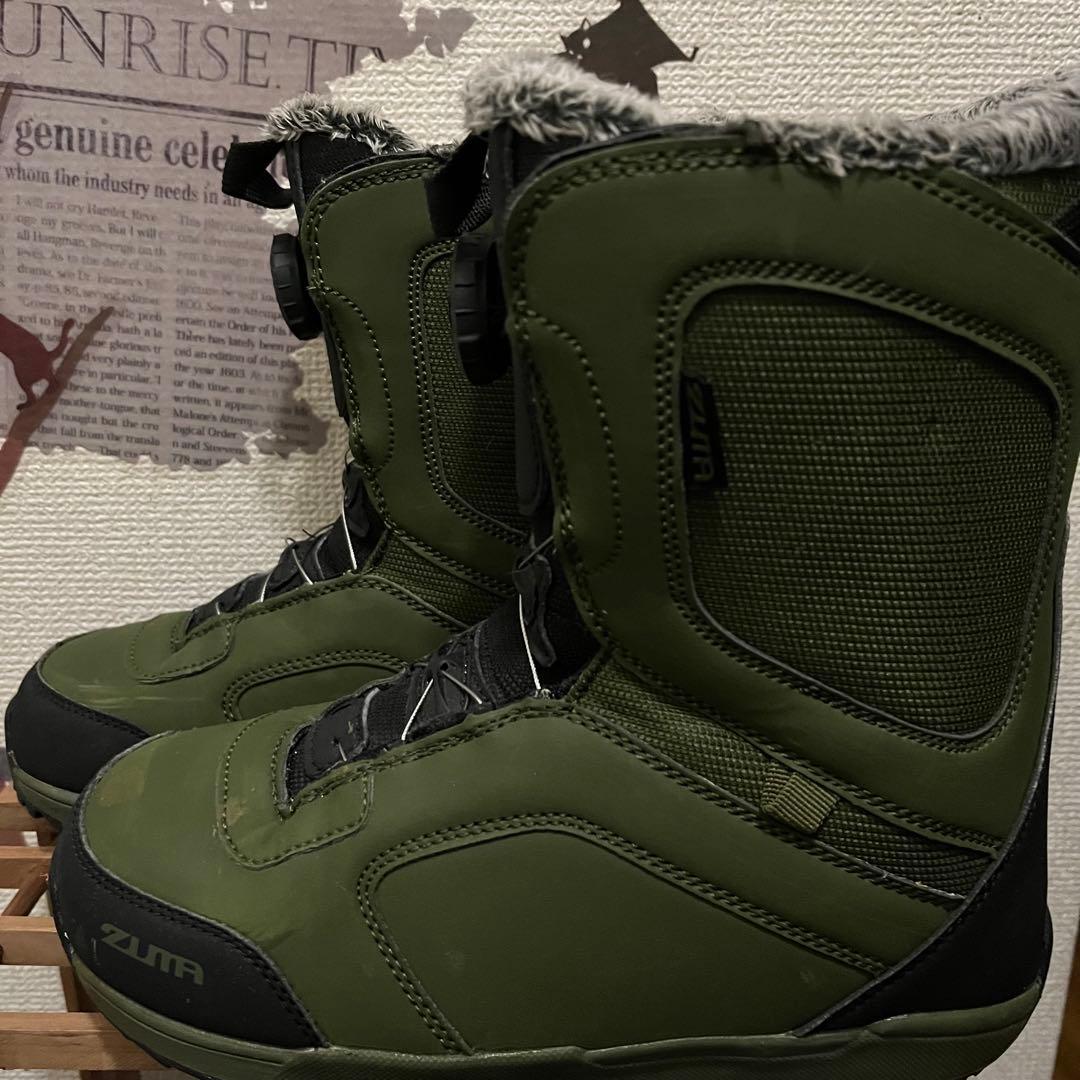 ZUMA スノーボードブーツ ソフト　子ども用 グリーン　24.0 25.0