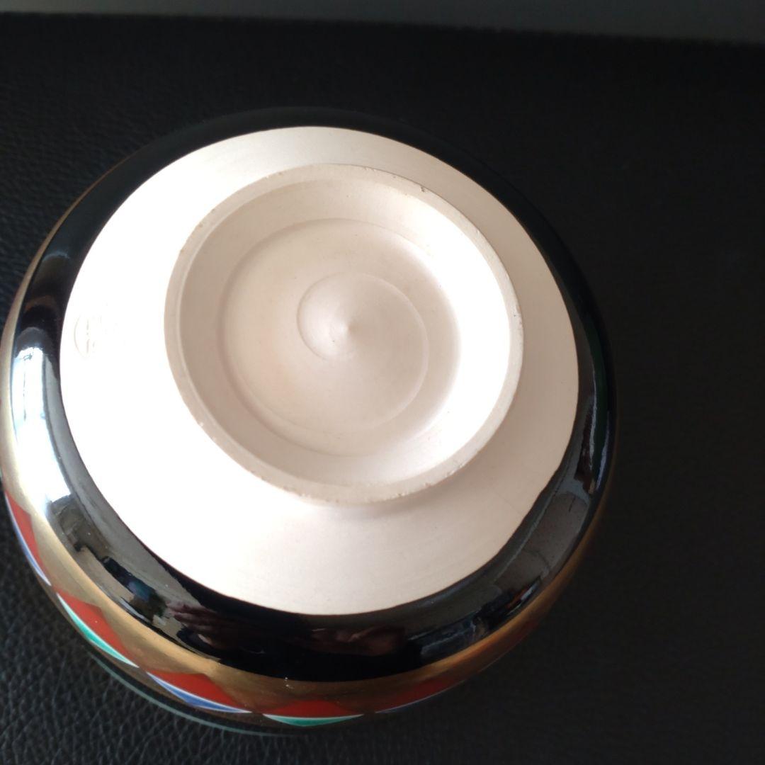 茶碗　京焼　祥堂　金彩独楽絵　抹茶碗　共箱なし　茶道具