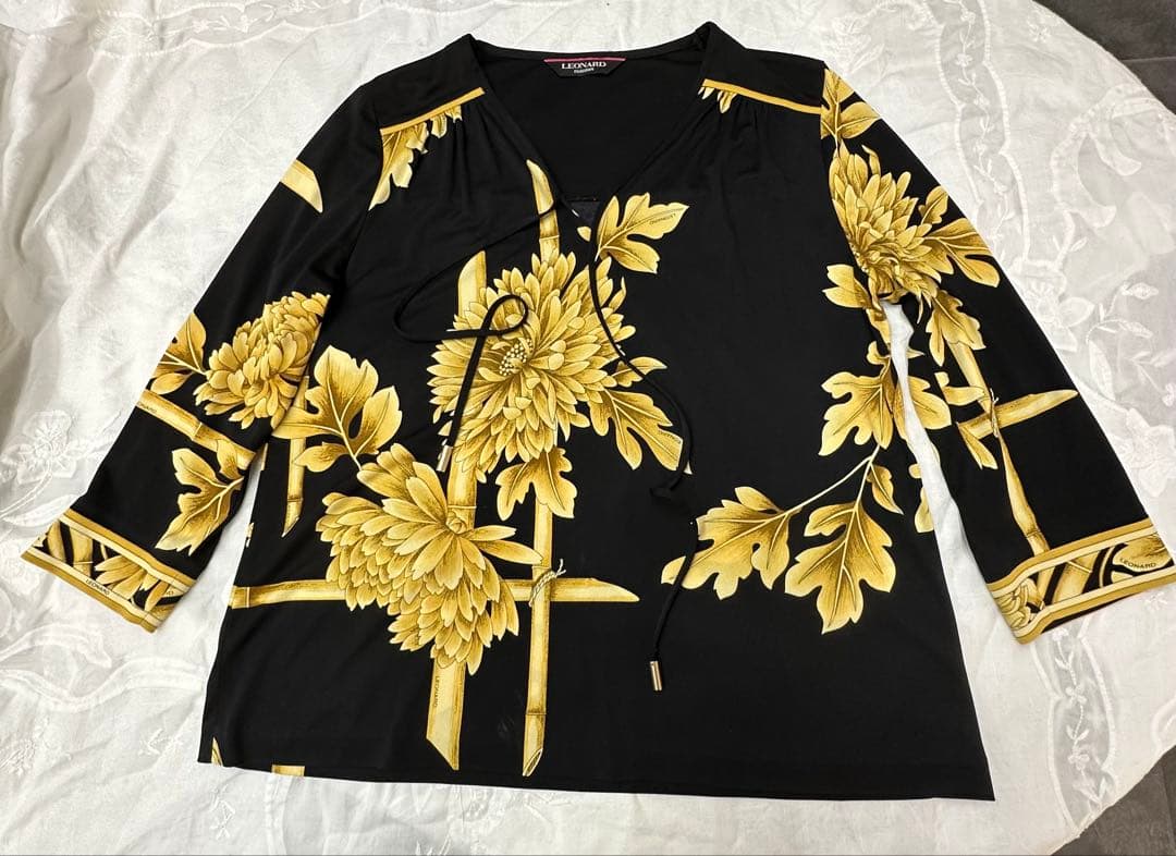 #LEONARD ブラウス　Ｌ　長袖
