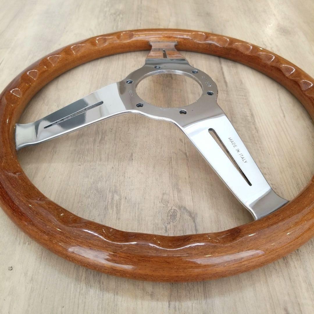 NARDI★ナルディクラシックウッドポリッシュステアリング/FET当時物　33Φ