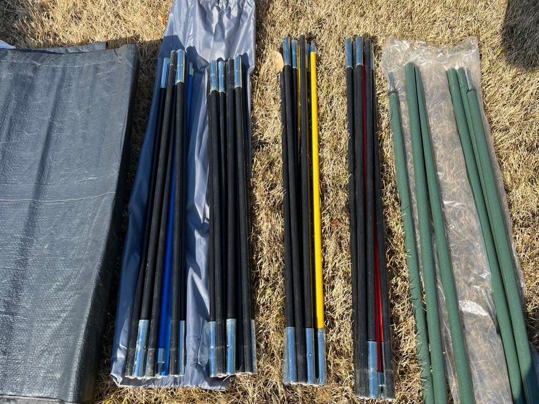 美品　テントファクトリー　フォーシーズントンネル2ルームテントL ベージュ