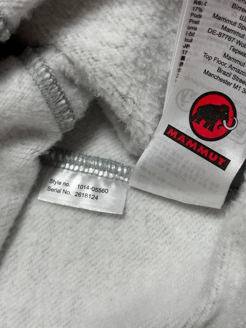 【美品】MAMMUT エッセンシャルミッドレイヤークルーネック　日本サイズL