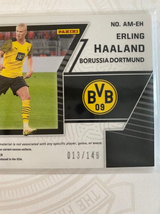 ハーランド　パッチ付メモラビリア　シリアルカード二枚セット