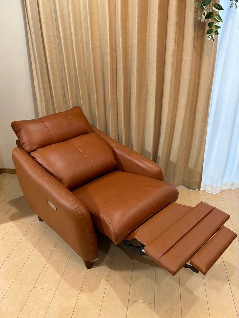 期間限定値下げ‼︎ 本革　1人掛け　電動リクライニング　ソファ　美品