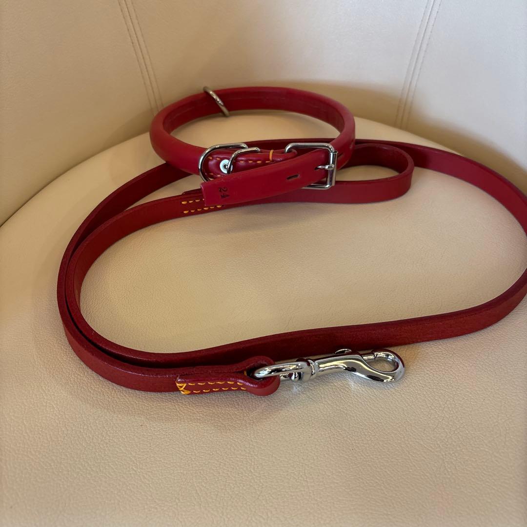 本革リードと首輪セット販売です