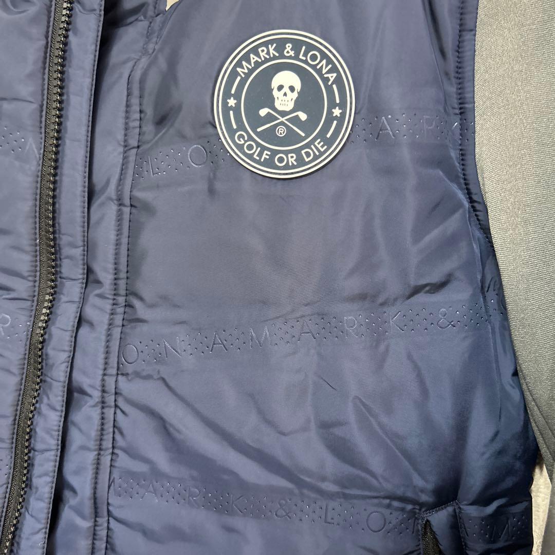 美品MARK & LONA ゴルフジャケット ネイビー/グレー