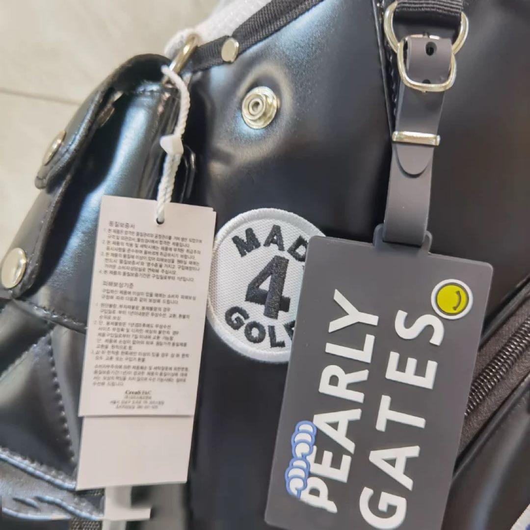 PEARLY GATES 黒 キャディバッグ ゴルフバッグ スタンドバッグ