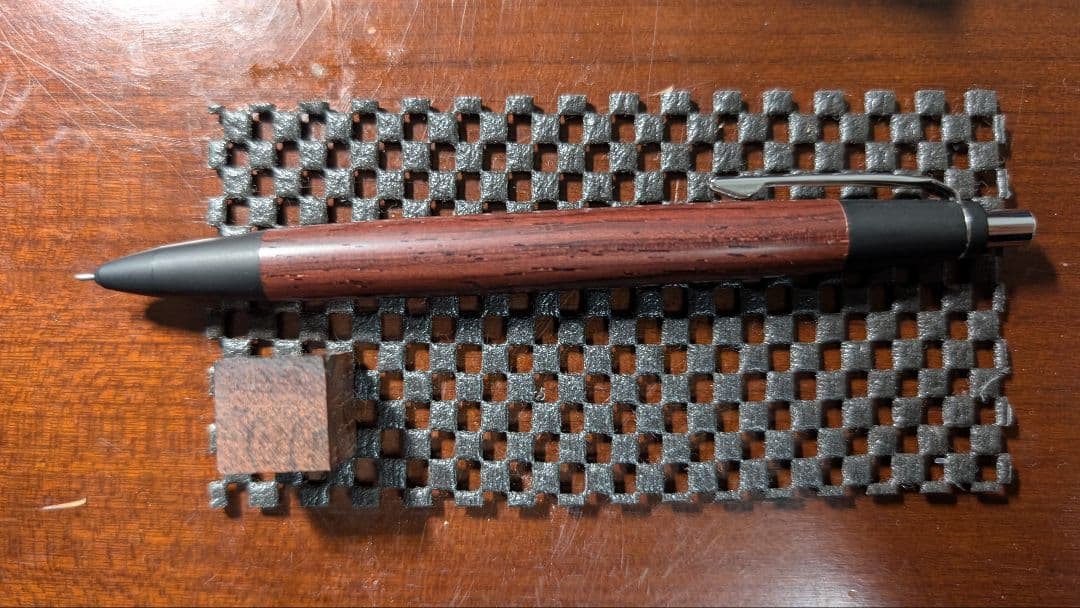 値下げしました 野原工芸 紫檀 木軸シャープペンシル