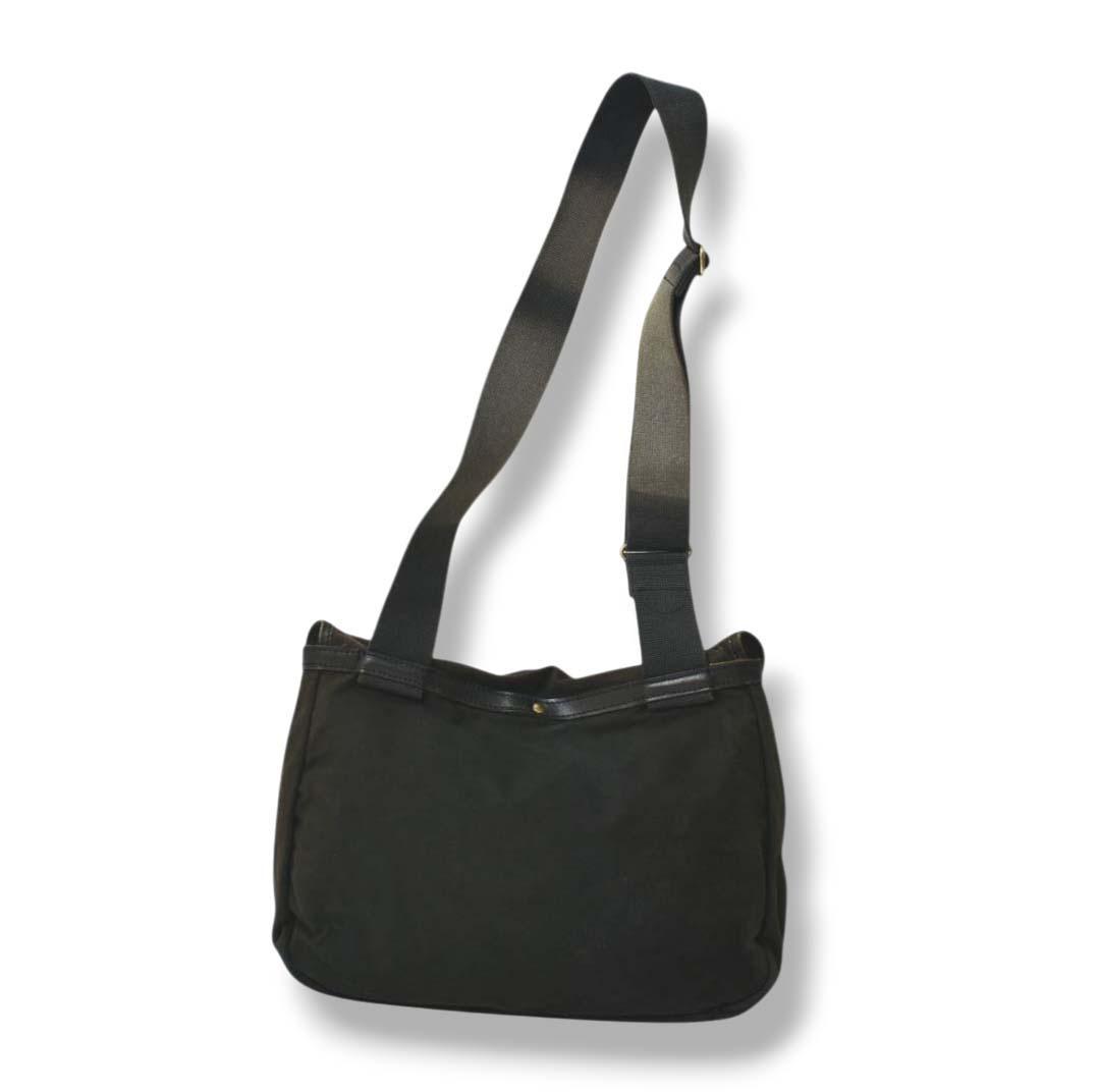 80s 英国製 ブレディ Brady フィッシングバッグ ショルダーバッグ 黒