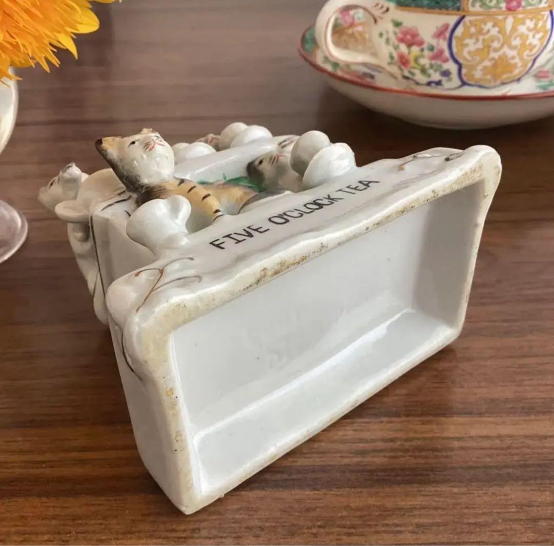 英国アンティーク1885年 ♤ 5匹の猫と5時のお茶 ♤ フェアリング