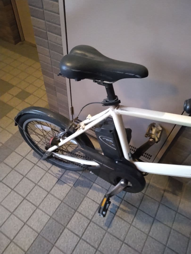 【ジャンク品】パナソニック製　ホワイト 電動アシスト自転車 スポーツタイプ