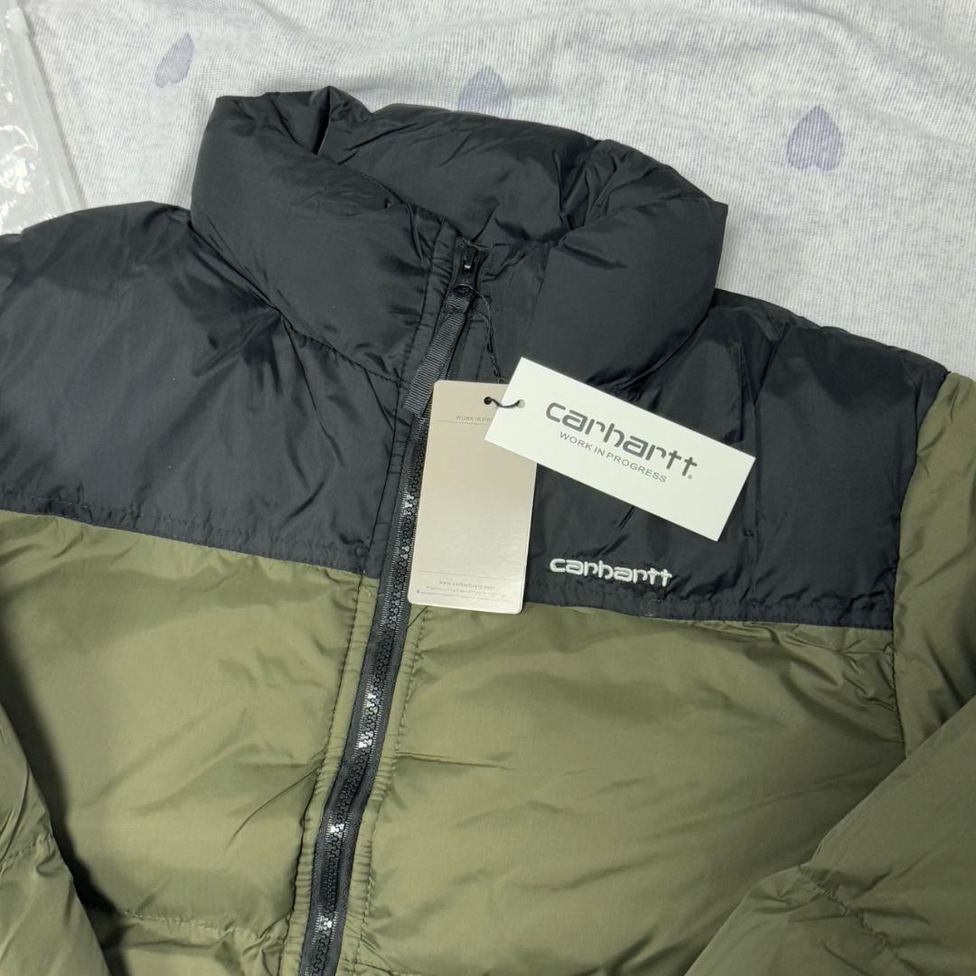 ダウンジャケット オリーブグリーン/ブラック