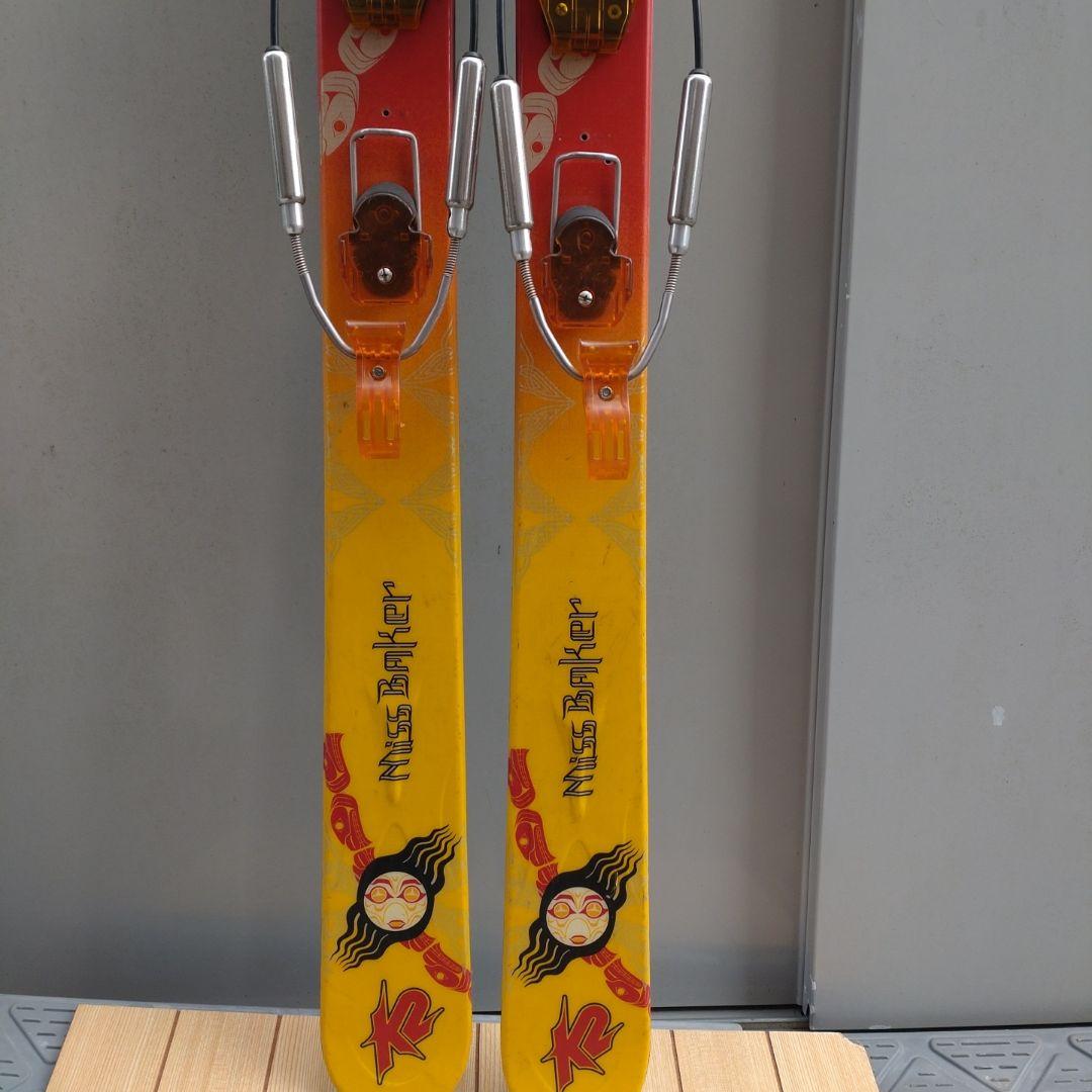 テレマークK2 スキー板162cm シール　流れ止付