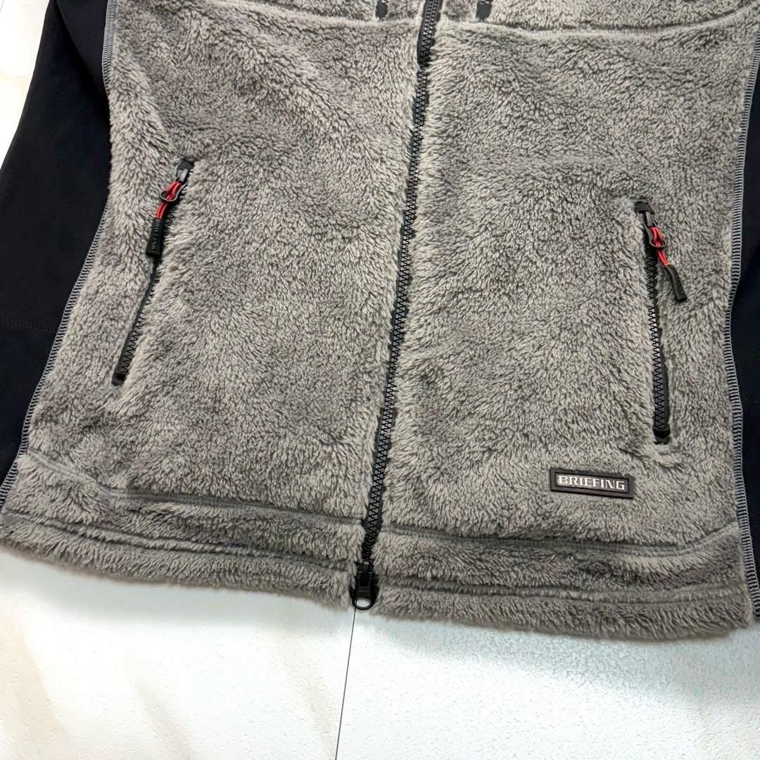 極美品✨BRIEFING フリースベスト ゴルフ GOLF メンズ XL グレー