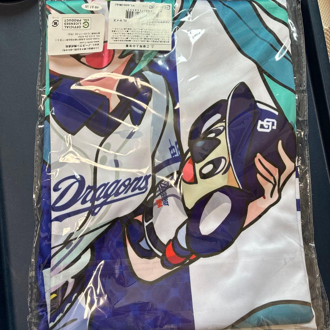 初音ミク 中日ドラゴンズ フルグラフィックTシャツ 種類：XLサイズ