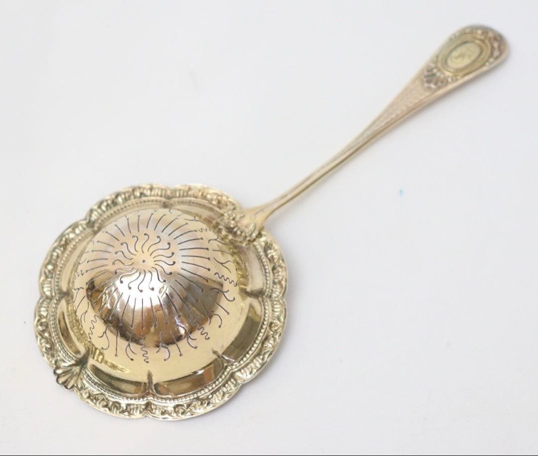 ティーストレーナー　スターリングシルバー　アンティーク