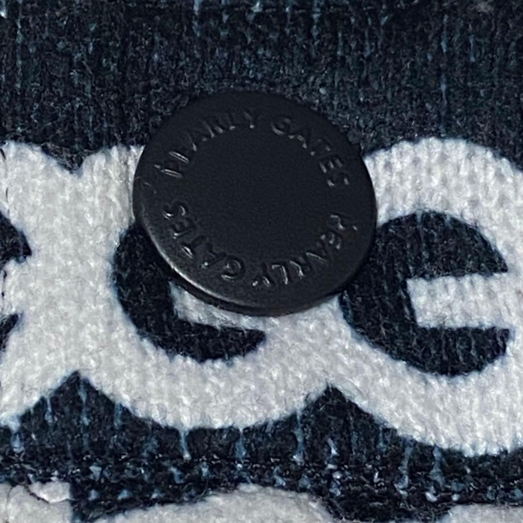 美品PEARLY GATES パーリーゲイツ 中綿スカート 総柄 ネイビー00