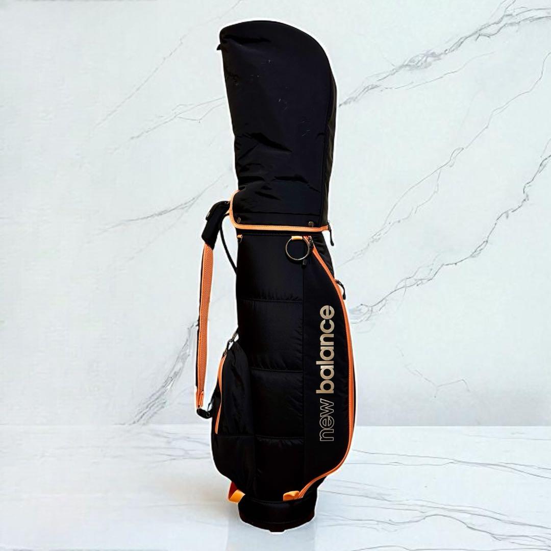 new balance ゴルフバッグ 黒とオレンジ