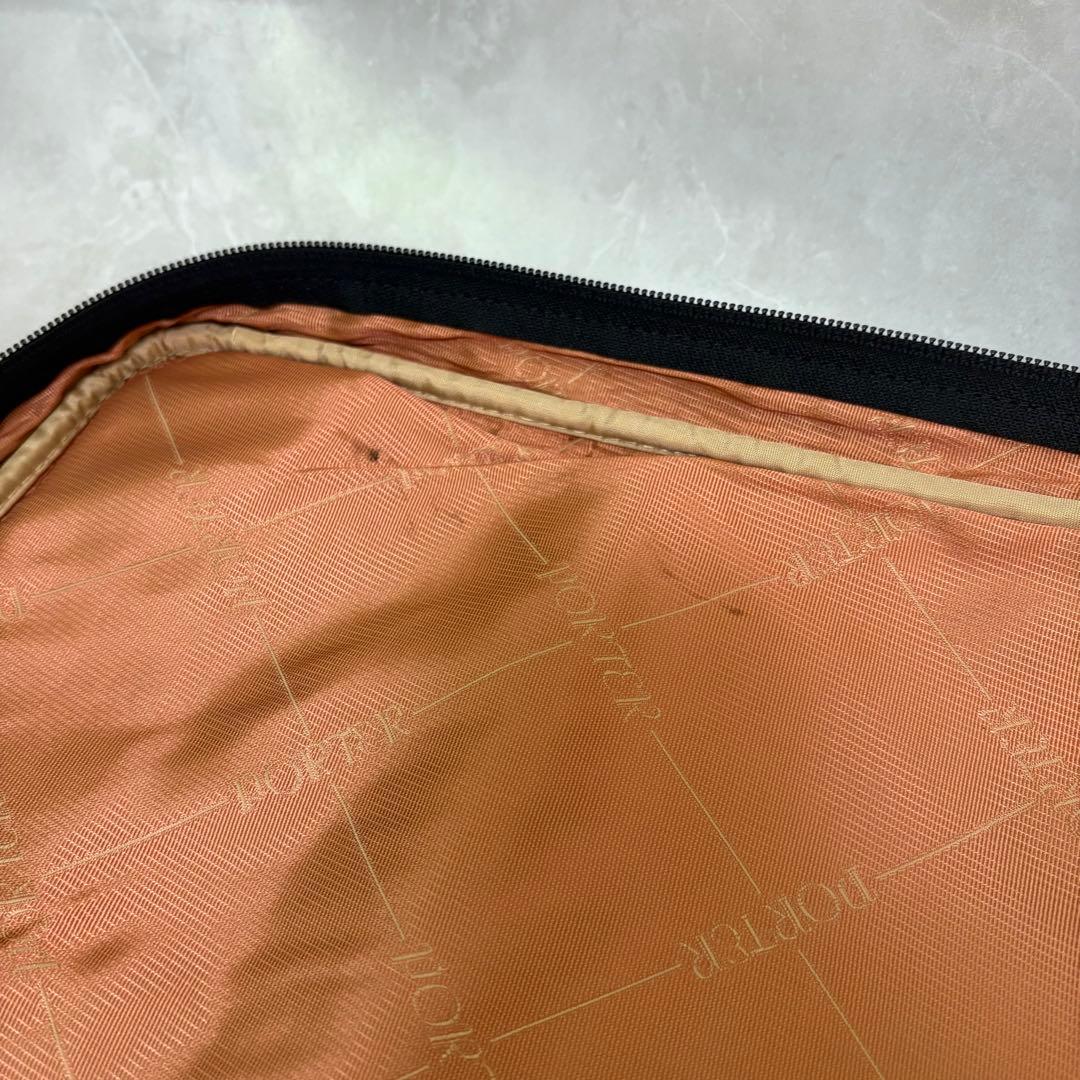 ポーター オールレザー ガーメントバッグ ビジネス 吉田カバン　ブラック