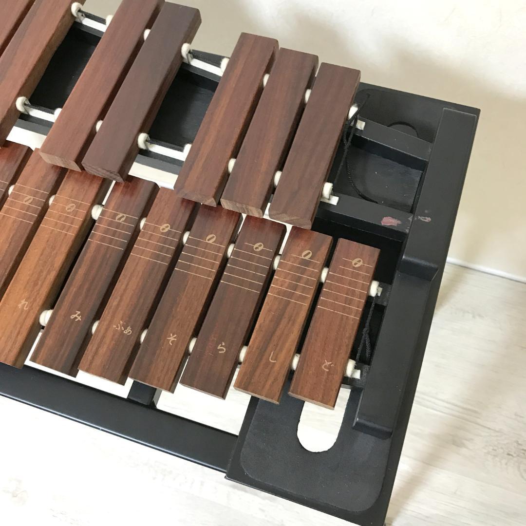 【良品】Zen-on シロホン ZX-32P 木琴 マレット スタンド ケース付