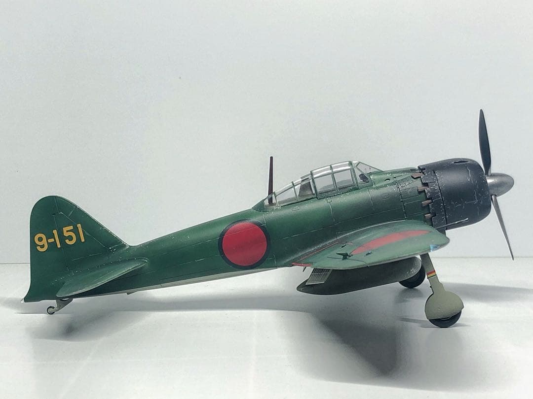 【海賊プラモデル屋完成品】TAMIYA 1/48 零戦52型 完成品