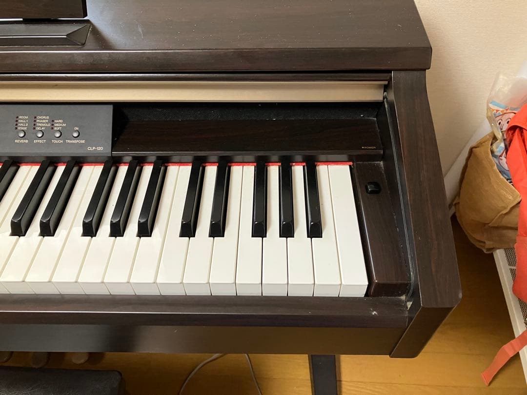 【ジャンク品】YAMAHA CLP-120 デジタルピアノ 椅子付き