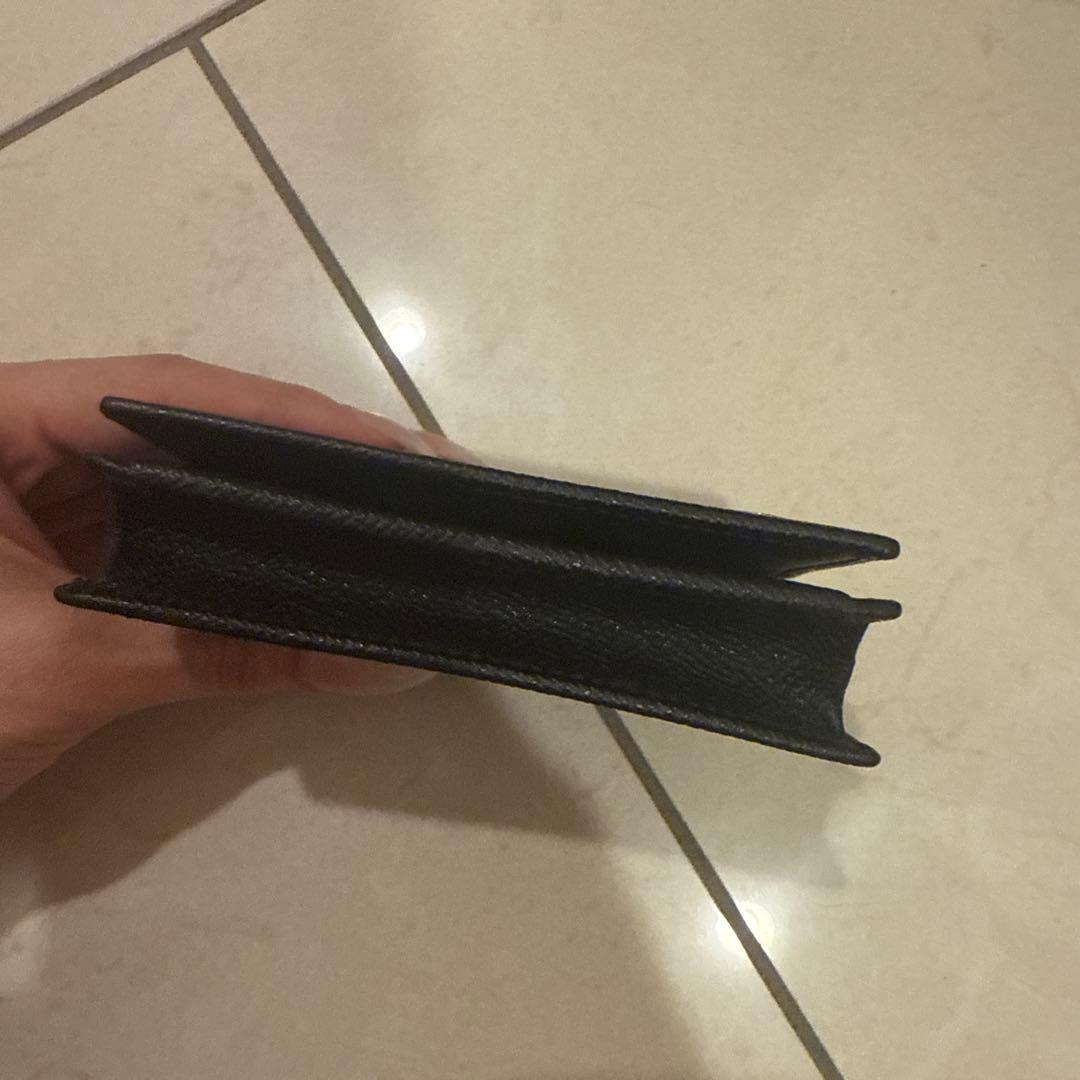 【未使用】ブルガリ カードケース ビーゼロワン グレインカーフレザー ブラック