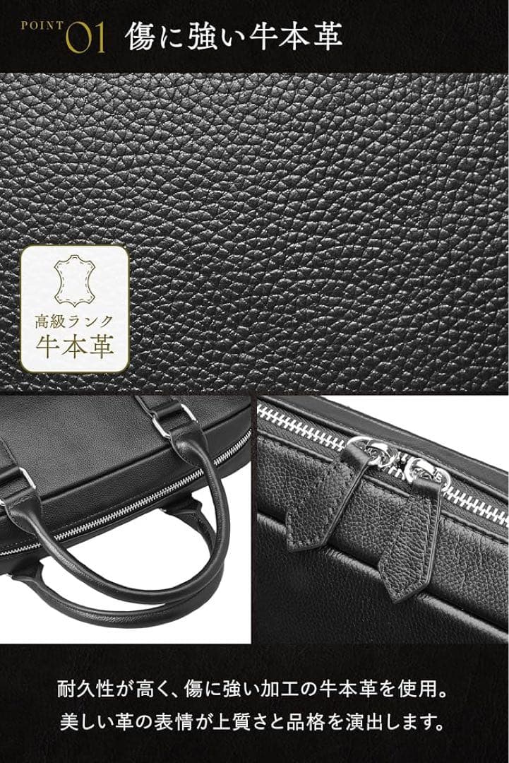 最終価格 GLEVIO グレヴィオ 牛本革コンパクト ビジネスバッグ