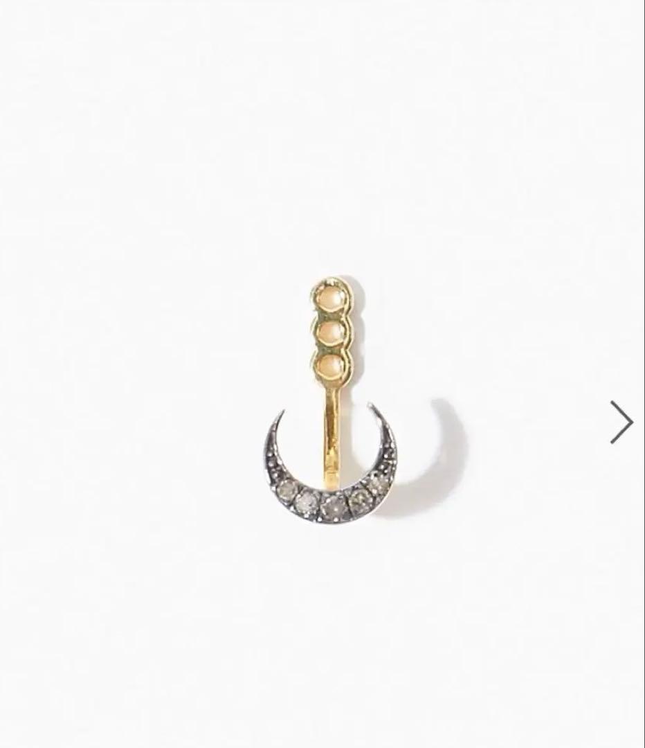 ARTIDA OUD ダイヤピアス ムーンパヴェダイヤイヤーチャーム セット