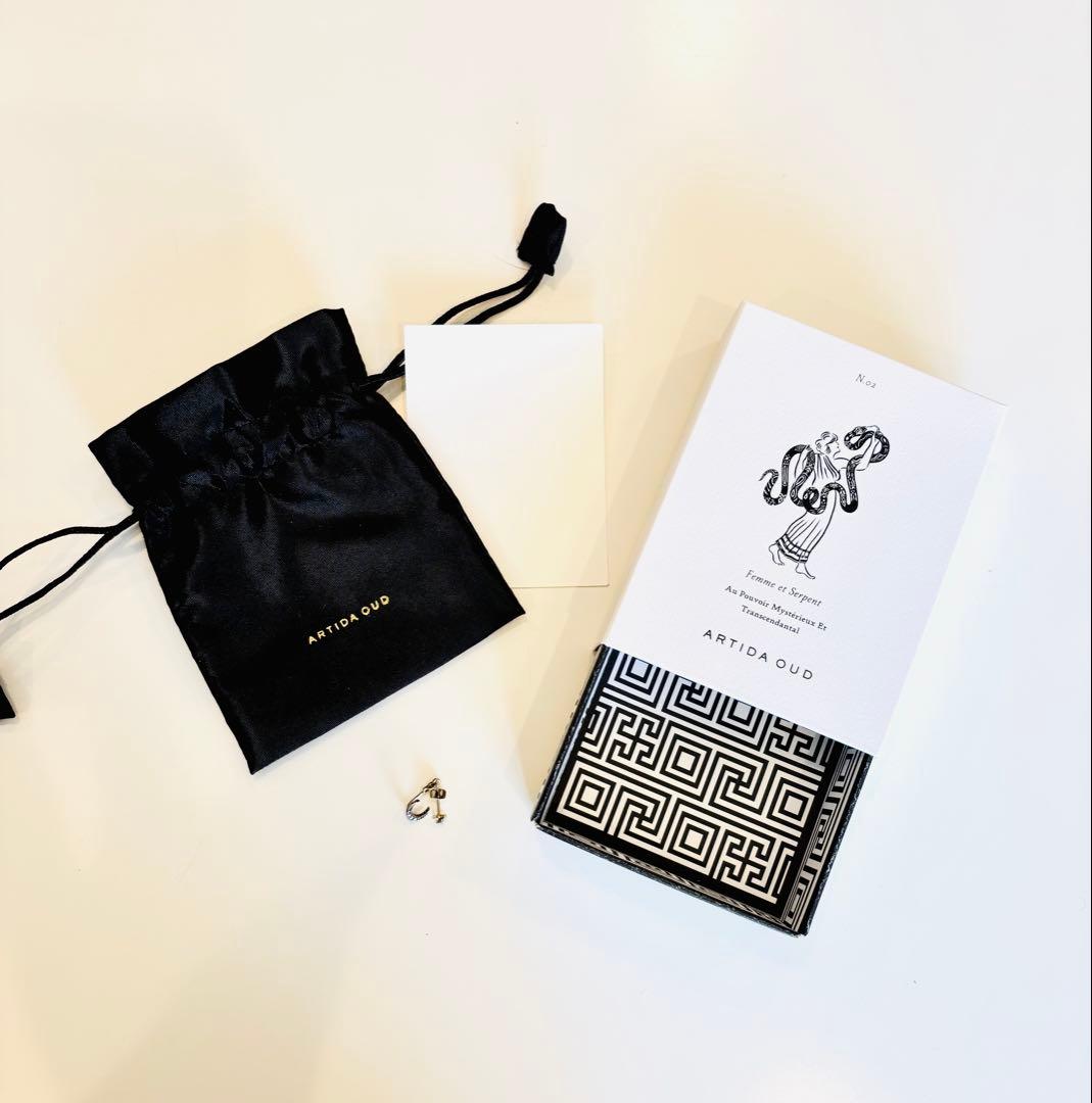 ARTIDA OUD ダイヤピアス ムーンパヴェダイヤイヤーチャーム セット