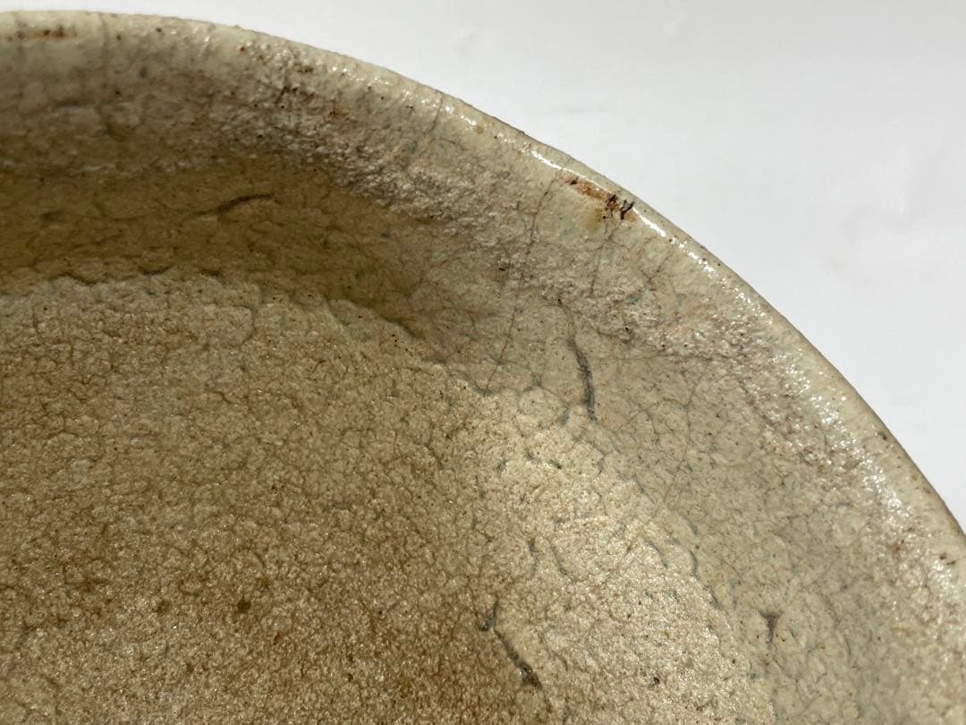 陶芸家　作家物　作者不明　濱田庄司　？　赤絵　柿釉青差　茶碗　抹茶碗　民芸　益子