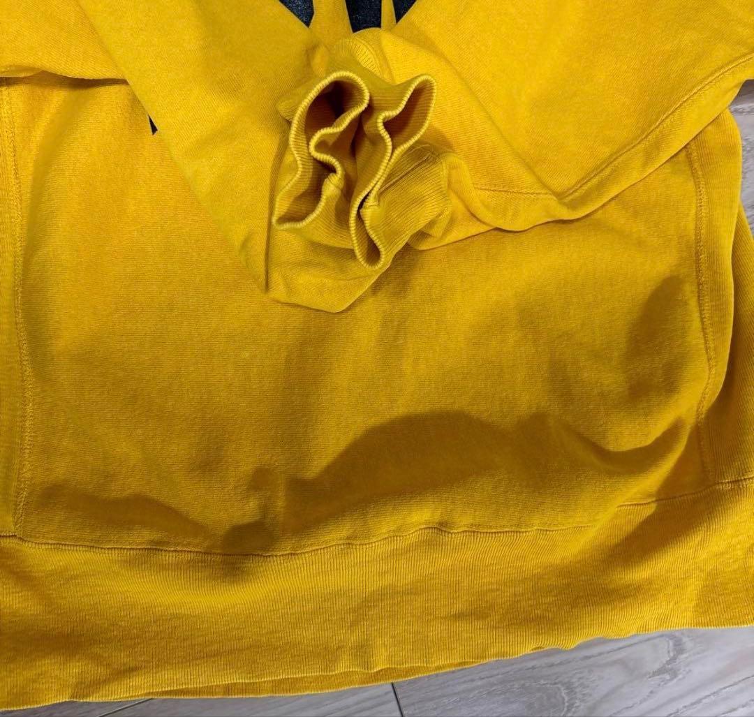 80s champion リバースウィーブ　アイオワ　マスタード　L　USA製