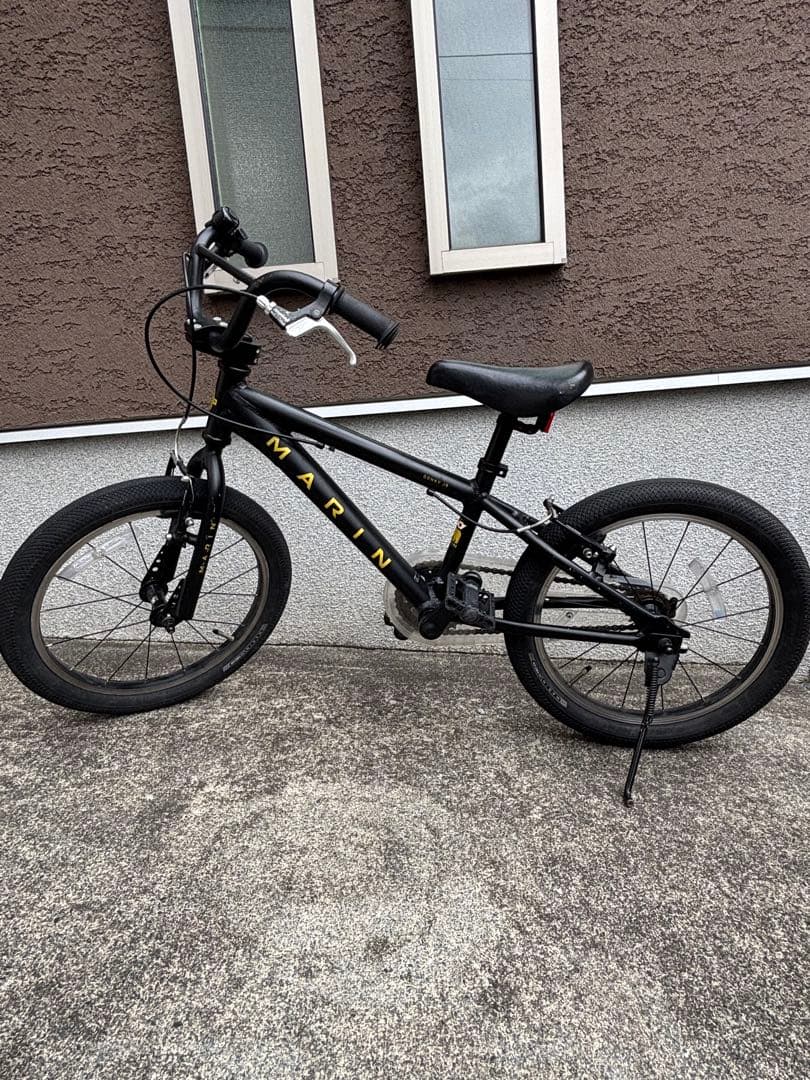 マリン　18インチ　マットブラック　キッズ自転車